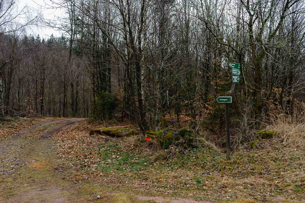 Rennsteiggrotte Richtungspfeil #1