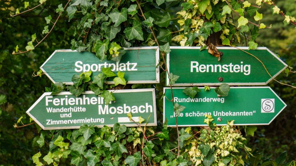 Start des Wanderweges